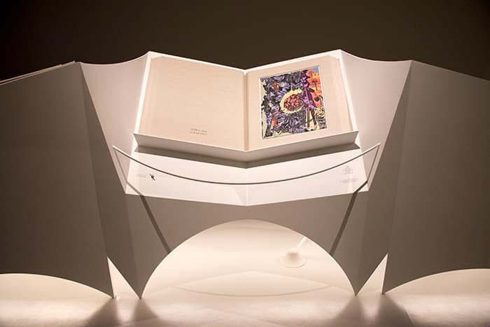 Installation view of Lari Pittman: Mood Books