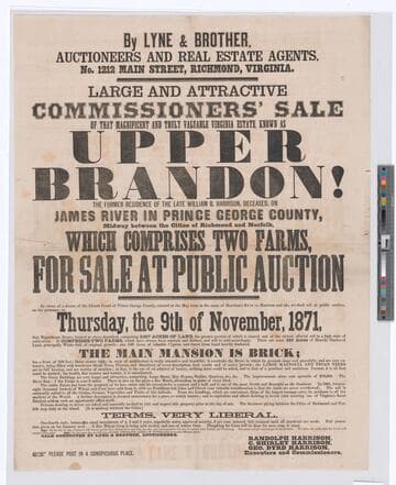 By Lyne & Brother, auctioneers and real estate agents