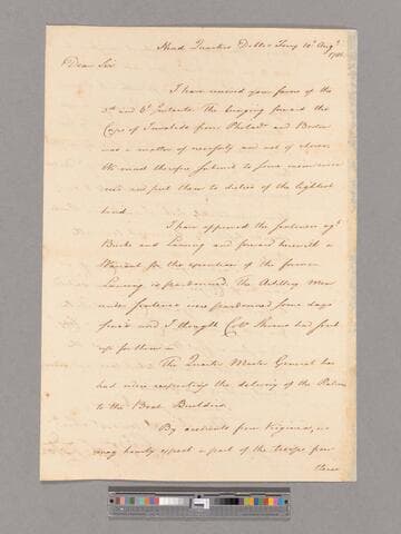 Letter from George Washington, headquarters Dobbs Ferry, to Major General Alexander McDougall