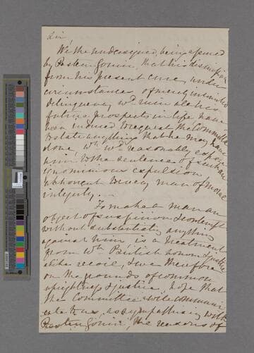 Request to a committee regarding charges brought against Loning