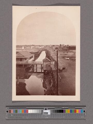 San Pedro, Cal. House and ditch