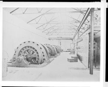 The interior of Santa Ana River #1 Hydro Plant