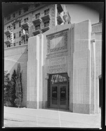 Lower 5th Street entrance to the Edison Building
