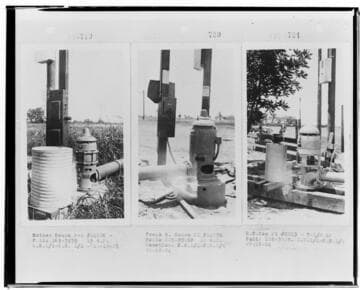 P4 - Pumping Plants - page 20 of Laws Book. three copy prints of Pumping Plant customers