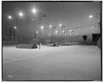 L1.4 - Lighting, sports - Ventura Union High School lighted tennis courts