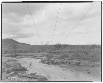 Big Creek Transmission Line - Storm Damage of March 2nd - Line burned down at Saugus