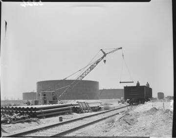 Installing pipes near above