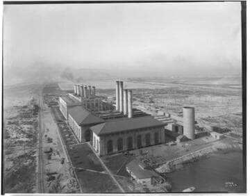 Long Beach Steam Station, Plant #2 - General view from bridge Top