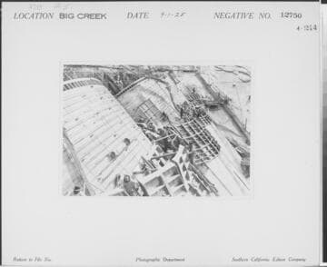 Big Creek, Florence Lake Dam - Building forms for Arches