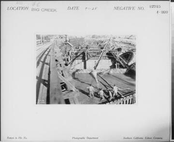 Big Creek, Florence Lake Dam - Looking east