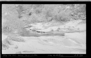 Tule River Powerhouse - middle fork Tule River below north and south forks - proposed gauging station site