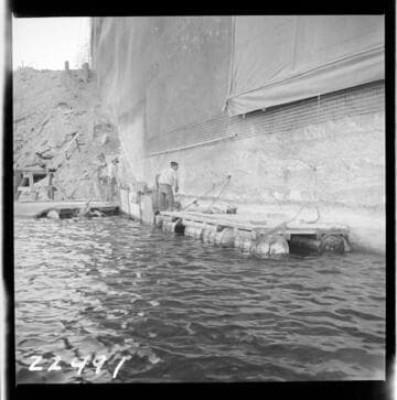 Big Creek, Huntington Lake Dams - Dam 1 Upstream face