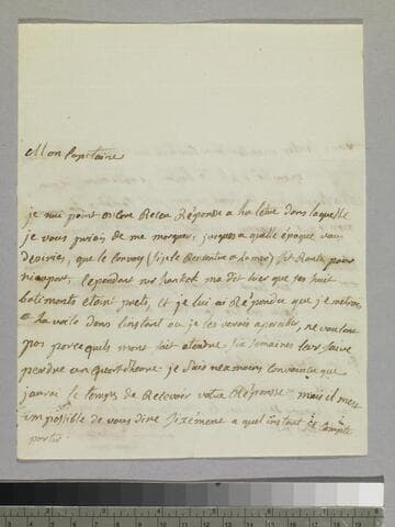Letter : on board the Astree, to Charles-René-Dominique Sochet Destouches, 1781 April 23