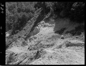 Big Creek - Mammoth Pool - Excavation in powerhouse area