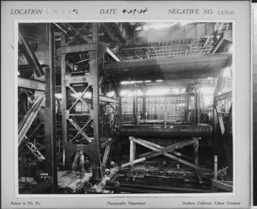 Long Beach Steam Station, Plant #2 - Installing boilers