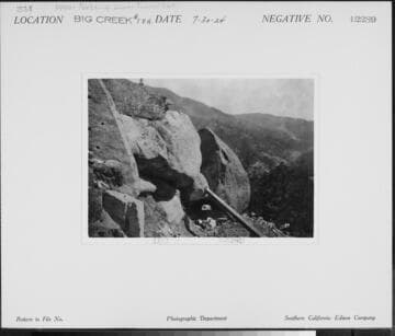 Big Creek #1 - Upper Portal of lower tunnel, Penstock 4th Unit
