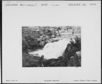 Big Creek Powerhouse #8 - Water from Dam #5 gates