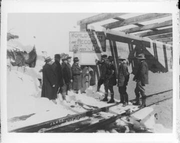 Company Officials at Tunnel portal