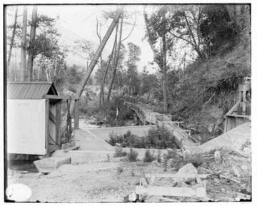 The headworks of Mill Creek #2 Hydro Plant