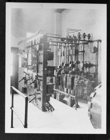 The switchboard at Kaweah #3 Hydro Plant