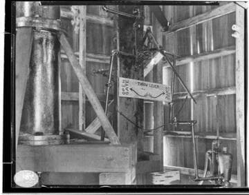 The automatic gate closer at Santa Ana River #1 Hydro Plant