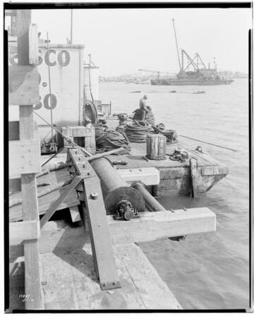 Distribution, Underground - Sub Marine cable on & Barge