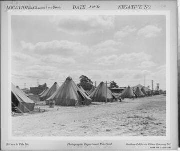 A1.4 - Natural Disasters - Relief service after Long Beach earthquake on 3/10/1933