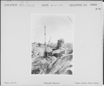 Big Creek, Florence Lake Dam - Quarry