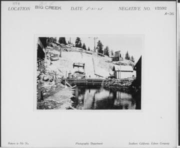 Big Creek, Florence Lake Dam - Entrance to Florence Tunnel