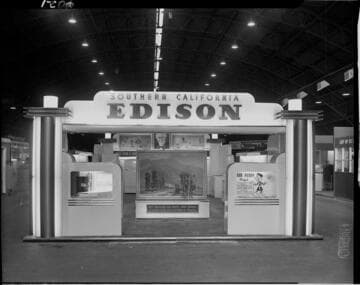 Edison booth at Pomona Fair