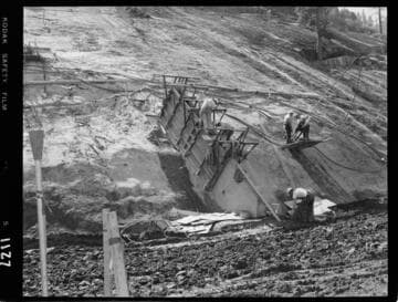 Big Creek - Mammoth Pool - Cutoff-wall east abutment