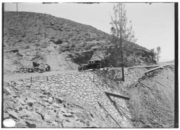 Kern River No. 3 - New road at Powerhouse site