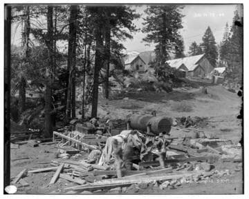 Big Creek Huntington Lake Dams - Erecting Ingersoll