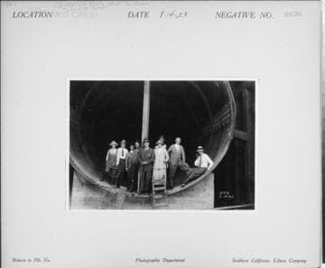 P1.1 - Group Portraits - J. B. Miller party at 18' penstock
