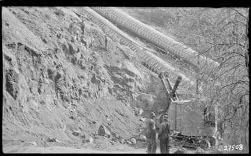 Big Creek Powerhouse #3 - PH #3 - Excavation for anchor #1