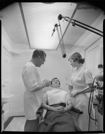 Indoor lighting in a dental office