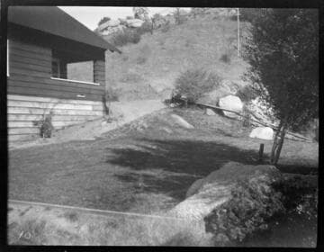 Cabins in foothill oak woodland