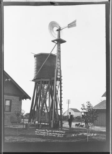 Windmill and Tank