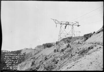 Big Creek Transmission Line Towers.View looking South