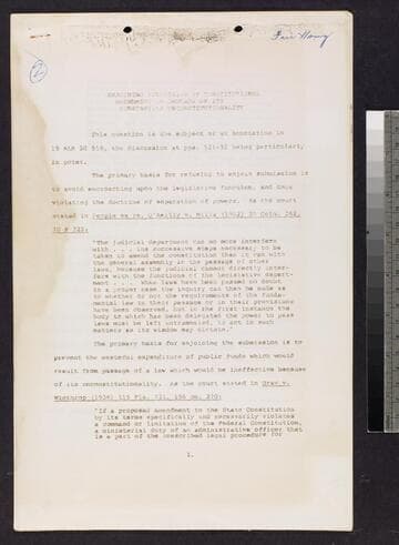 Enjoining Submission of Constitutional Amendment on Grounds of Its Substantive Unconstitutionality