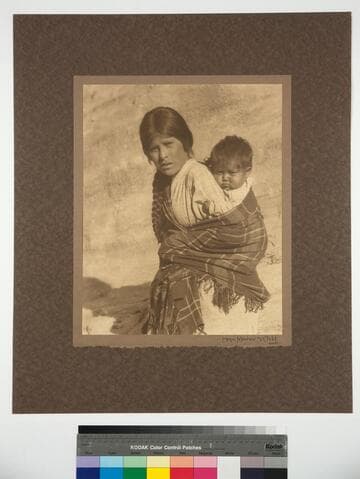 Hopi Mother and Child. Walpi