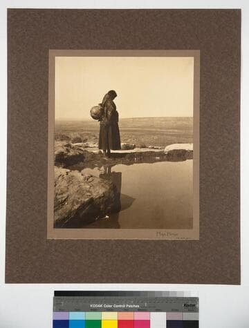 Hopi Mirror. Pool near Walpi