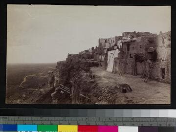Moqui pueblo of Walpi, looking West