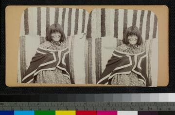 Portrait of a Hualapai Indian woman smiling