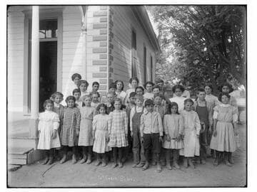 Children at the McSwain School, Merced County