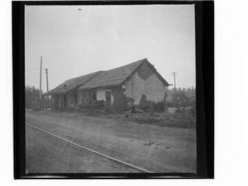Old adobe home of F. P. F. Temple on Rancho La Merced