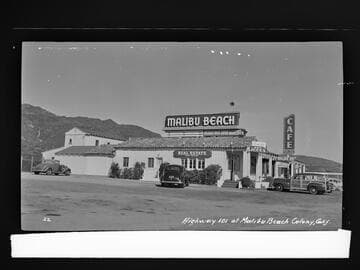 Highway 101 at  Malibu Beach Colony, Calif