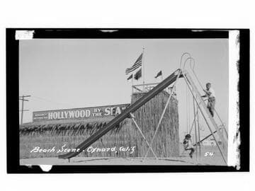Beach scene, Oxnard, Calif