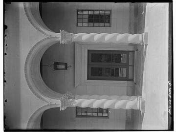 Front doors, First National Bank, Artesia, California