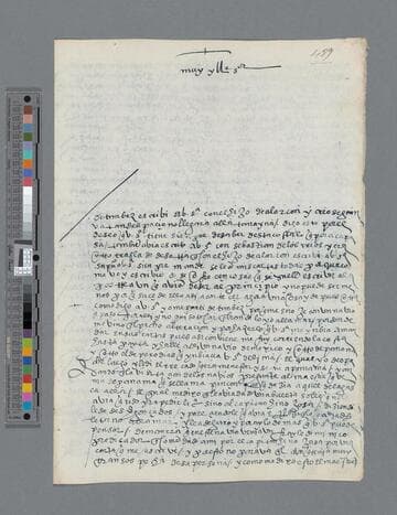 Bartolomé de Villalobos letter to Gonzalo Pizarro